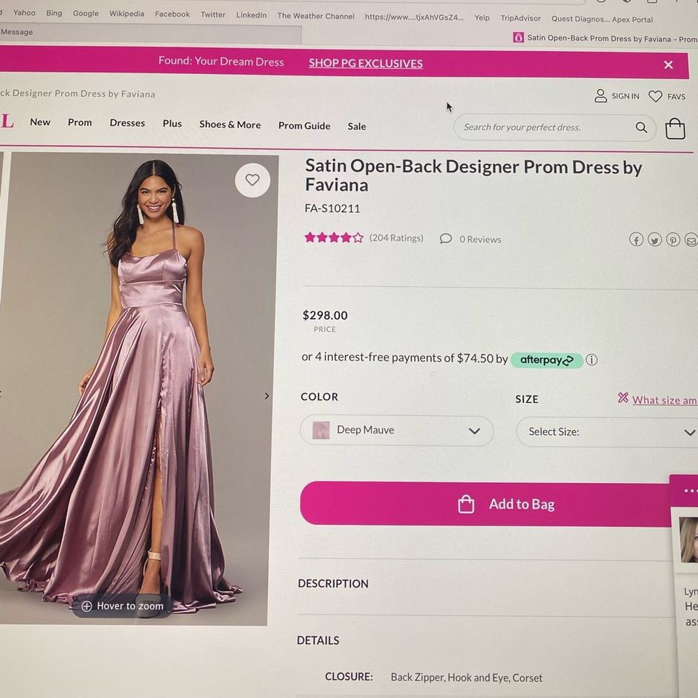Formal dress